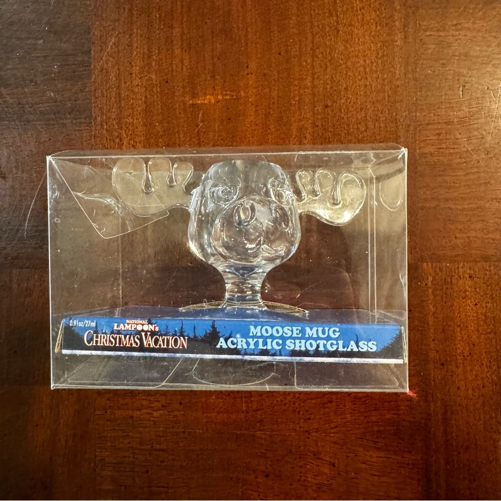 National Lampoon's Christmas Vacation Moose Mug Acrylic Shot Glass 1.5 oz. NEW